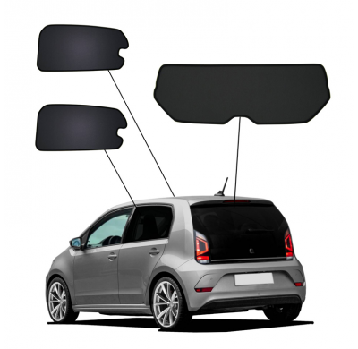 Juego de cortinillas Sunclip apto para Volkswagen Up! y Seat Mii y Skoda Citigo 5 puertas 2011-