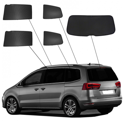 Juego de cortinillas Sunclip apto para Volkswagen Sharan y Seat Alhambra (7N) 2010-2022