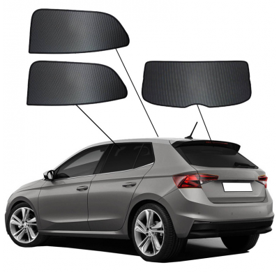Juego de cortinillas Sunclip adecuado para Skoda Fabia IV (PJ3) HB 5 puertas 2021-