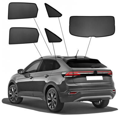 Juego de cortinillas Sunclip apto para Volkswagen Taigo (CS1) 2021-