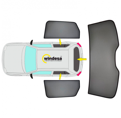 Juego de cortinillas Sunclip apto para Kia Sportage (NQ5) 2021-