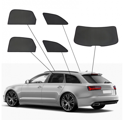 Juego de cortinillas Sunclip apto para Audi A6 (C7) Avant 2011-2018