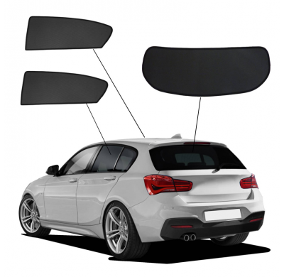Juego de cortinillas Sunclip valido para BMW Serie 1 F20 de 5 puertas (2011-2019)