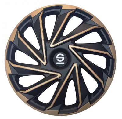 Juego De Tapacubos Sparco Varese 14-Pulgadas Dorado/Negro