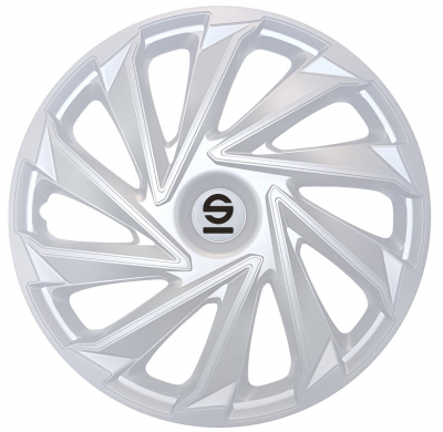 Juego De Tapacubos Sparco Varese 14-Pulgadas Plata