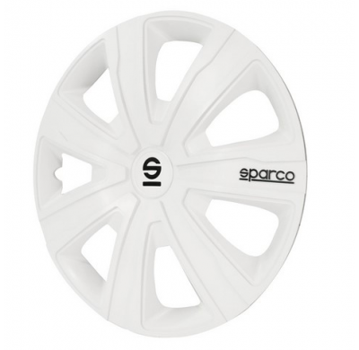 Juego De Tapacubos Sparco Palermo 14 Pulgadas Blanco