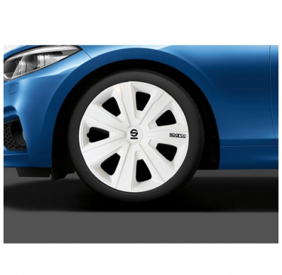 Juego De Tapacubos Sparco Palermo 14 Pulgadas Blanco