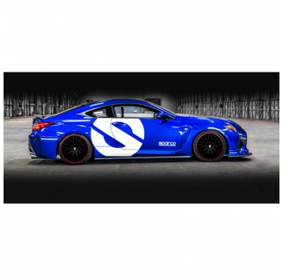 Juego De Tapacubos Sparco Bergamo 14-Pulgadas Negro/Rojo