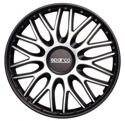 Juego Tapacubos Deportivos Sparco Roma 16-Inch Silver/Black