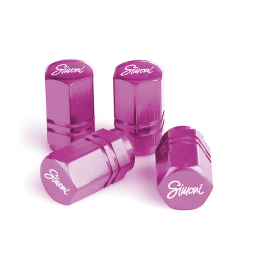Simoni Racing Tapones Valvula Hexagonal - Rosa