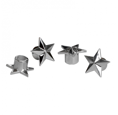 Simoni Racing Tapones Valvula 'Cromado Star' - Cromado