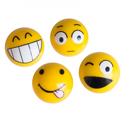 Juego Tapones Valvula Simoni Racing Emoticons - Yellow - 4-Piezas