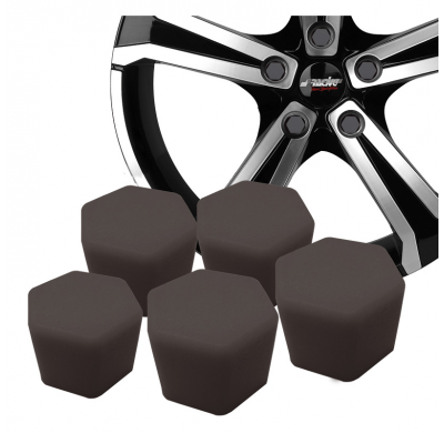 Tapones Tuerca Rueda Simoni Racing Soft Sil - 17mm - Negro - Juego De 20 Piezas