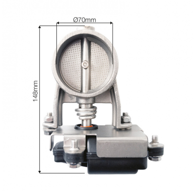 Sistema de válvula de escape universal Simoni Racing 7 - Ø70 mm - con interruptor y juego de cables