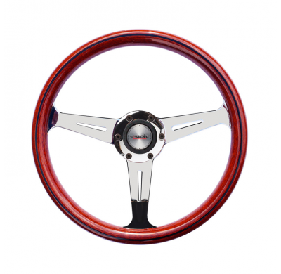 Volante Universal Simoni Racing Resia - Madera - Diámetro 350mm - Fijación tipo Nardi