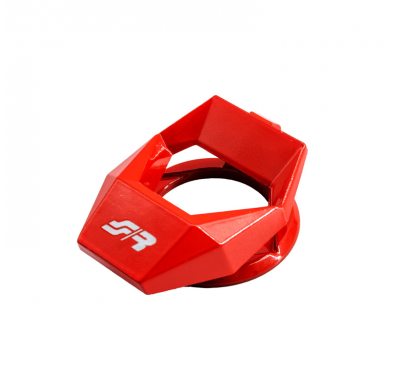 Cubierta del botón de arranque de Simoni Racing - Rojo - Ø30 mm