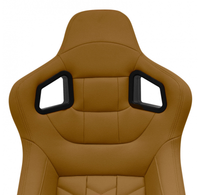 Asiento deportivo 'GK' - Cuero sintético beige - Respaldo reclinable en ambos lados - incl. diapositivas
