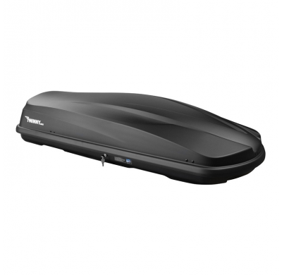 Cofre de techo Twinny Load TBX 470 Litros Negro Mate Estructurado 189x78x38cm