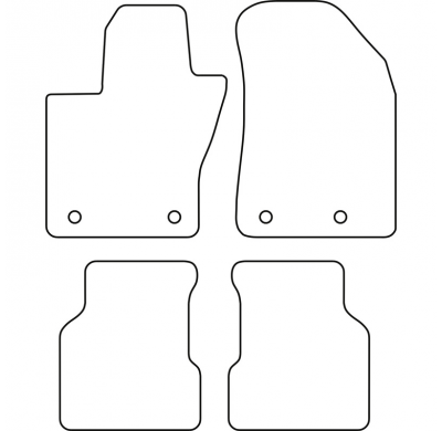 Juego de alfombrillas aptas para Alfa Romeo Stelvio Facelift 2022-