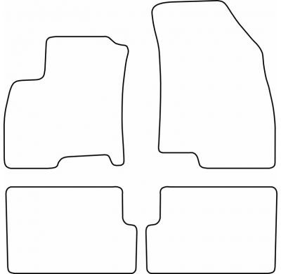 Alfombrillas de terciopelo AutoStyle Set compatibles con DR DR 6.0 / 7.0 2020-