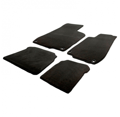 Juego de alfombrillas de terciopelo aptas para Fiat Panda Hybrid 2020-