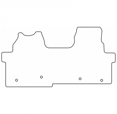 Juego de alfombrillas compatibles con Ford Tourneo Custom (V710) 2023- (sólo delanteras)