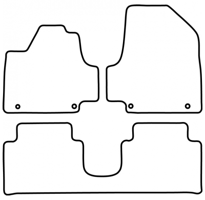 Juego De Alfombrillas Para Hyundai Ioniq 5 (Ne) 2020- (Con Consola Central Regulable)