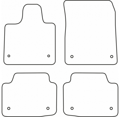 Juego De Alfombrillas Para Coche Jaguar I-Pace (Ev400) 2018-