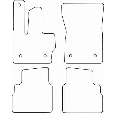 Juego de alfombrillas adecuadas para Mercedes Clase G (W464) 2018-