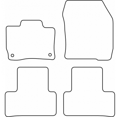 Juego de alfombrillas de terciopelo para Opel Astra-e (L) HB 2023-