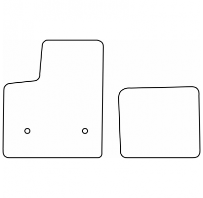 Alfombrillas de terciopelo AutoStyle Set compatibles con Opel Rocks-e / Citroën Ami / Fiat Topolino