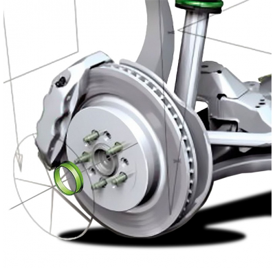 Juego Arillos Centradores 60.1->57.1mm Green