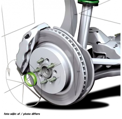 Juego Arillos Centradores 73.0->66.6mm Gray