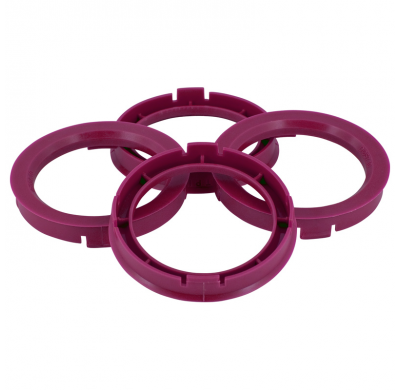 Juego Arillos Centradores 76.0->66.1mm Purple