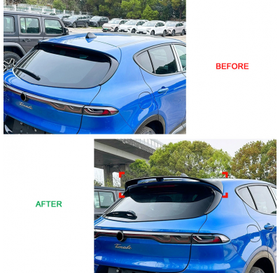 Alerón de techo AutoStyle compatible con Alfa Romeo Tonale (965) 2022- (ABS Negro Brillante)