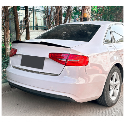 Alerón trasero apto para Audi A4 (B8) Sedán 2008-2015 (ABS Negro Brillante)