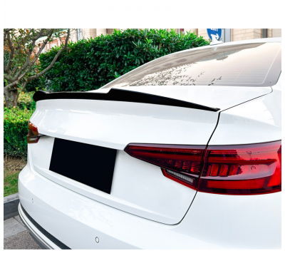 Alerón trasero para Audi A4 (B9) Sedán 2015-2024 (ABS Negro Brillante)
