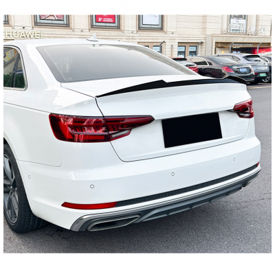 Alerón trasero para Audi A4 (B9) Sedán 2015-2024 (ABS Negro Brillante)