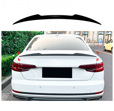 Alerón trasero para Audi A4 (B9) Sedán 2015-2024 (ABS Negro Brillante)