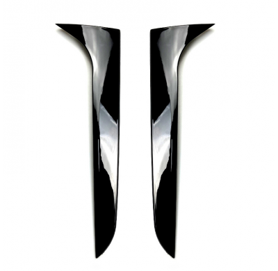 Añadidos laterales traseros para Audi A4 (B8) Avant/Allroad 2008-2015 (excepto S-Line) (ABS negro brillante).