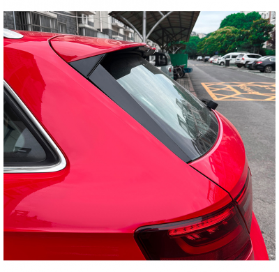 Alerones laterales traseros AutoStyle compatibles con Audi A3 (8V) Sportback S-Line 2012-2020 (ABS negro brillante)