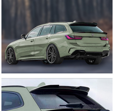 Alerón de techo (tapa del alerón) para BMW Serie 3 G21 Touring 2019- (ABS negro brillante)