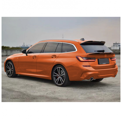 Alerón trasero medio inferior apto para BMW Serie 3 G21 Touring 2019- (ABS negro brillante)