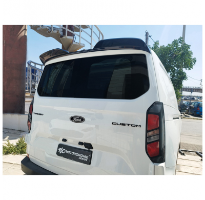 Alerón de techo Motordrome V.3 compatible con Ford Transit Custom (V710) 2023- y Volkswagen Transporter T7 2024- (con portón tra