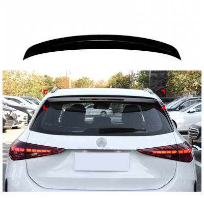 Alerón de techo AutoStyle (tapa del alerón) compatible con Mercedes Clase C W206 Kombi 2021- (ABS negro brillante)