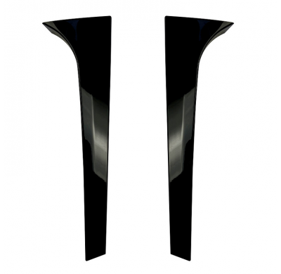 Añadidos laterales traseros para Skoda Kodiaq (NS7) 2017-2024 (ABS negro brillante)