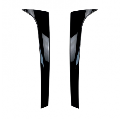 Añadidos laterales para ventana trasera para Skoda Karoq (NU7) 2017- (ABS negro brillante)