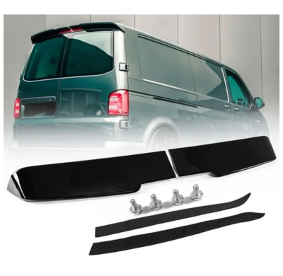 Alerón de techo AutoStyle compatible con Volkswagen Transporter T5 2003-2010 / T5.1 2010-2015 / T6 2015-2020 / T6.1 2020- (con 2