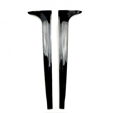 Añadidos laterales traseros para Volkswagen Polo (AW1) 2017- (ABS negro brillante)