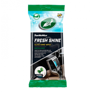 Toallitas limpiadoras interiores Turtle Wax 54095 Fresh Shine Gloss, 24 unidades